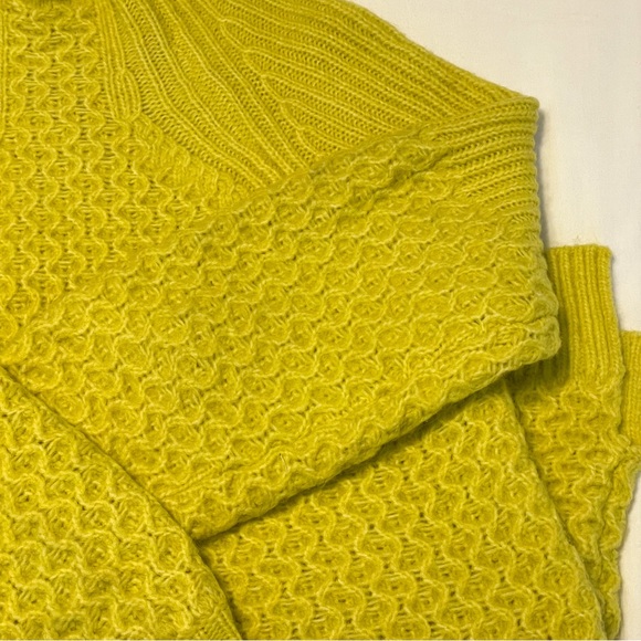 Anthropologie Yellow Cable Knit Sweater - Picture 8 of 8